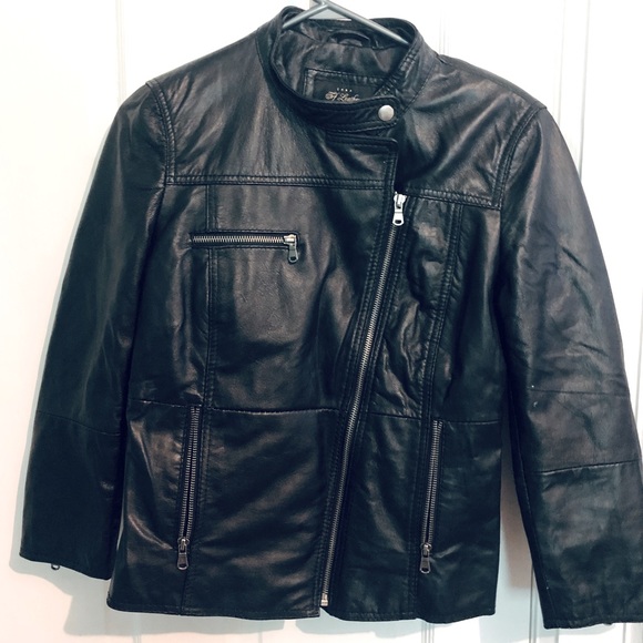[ZARA] Genuine Leather Jacket - Picture 2 of 7